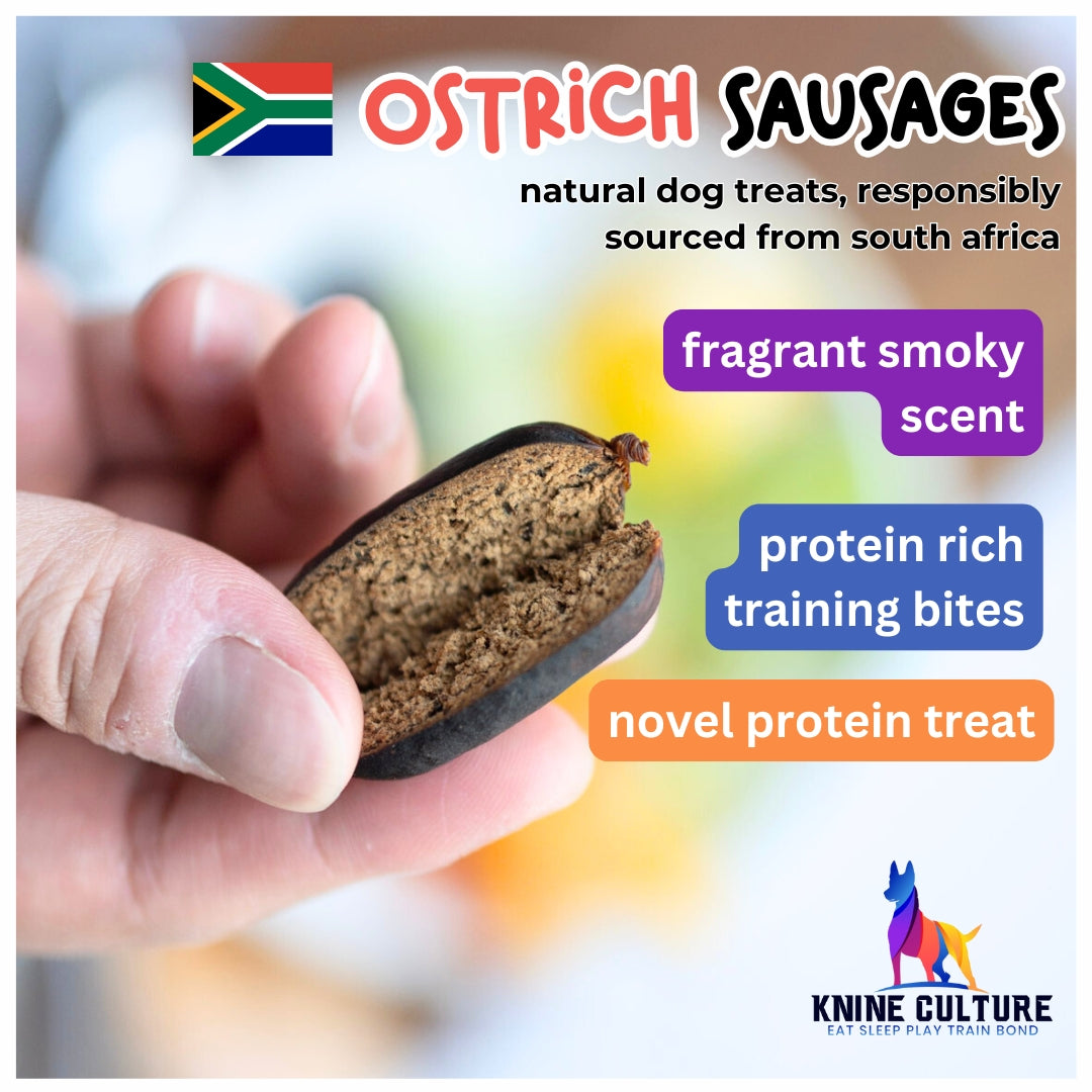 Ostrich Smoked Sausages 70g (Approx. 10pcs)